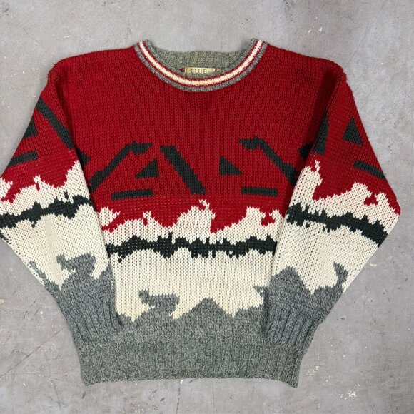 Vintage Club International Chunky Knit Sweater Small - Picture 2 of 6